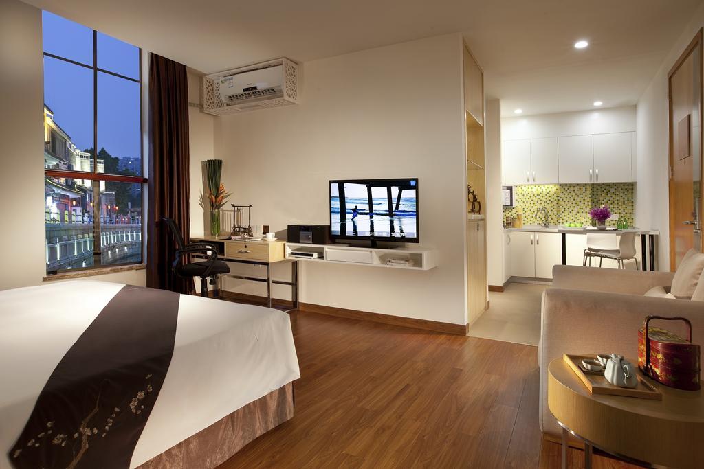 Aparthotel Citadines Lizhiwan Canton Chambre photo